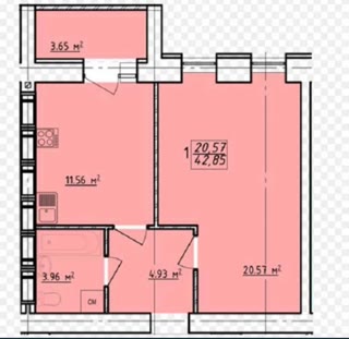 Продам 1к кімнатну квартиру ЖК Левада-2