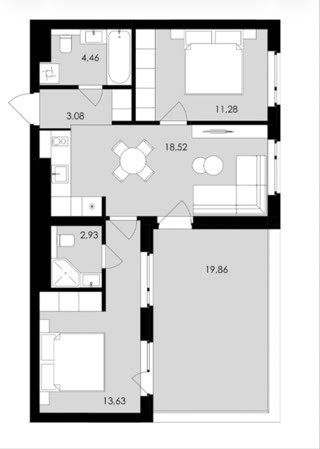 🏡 Продаж 2-кімнатної квартири з терасою | ЖК Avalon Holiday One