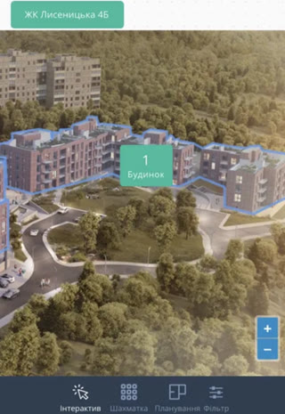 Urgent sale of a 1-room apartment with a view of Vynnyky Park | Residential Complex Lysynytska 4B