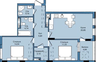 🔥 Продаж 2-кімнатної квартири в ЖК Washington City