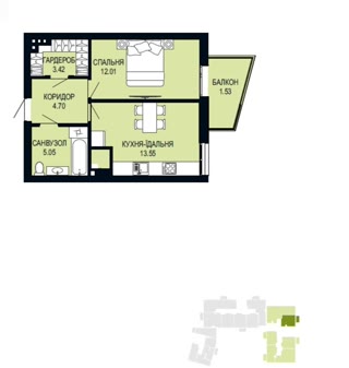 Продаж 1-кімнатної квартири в ЖК Viking Hills, вул. Щурата