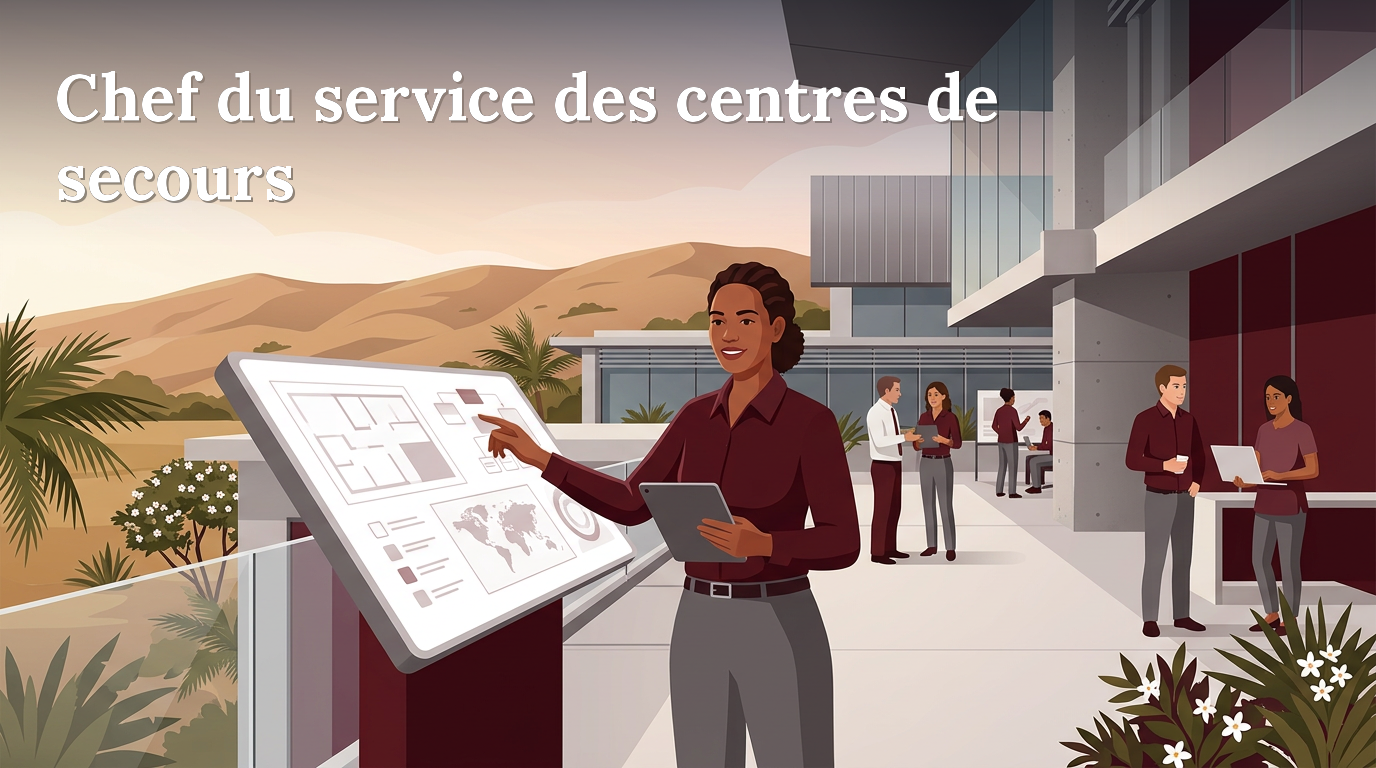 Illustration du poste : Chef du service des centres de secours
