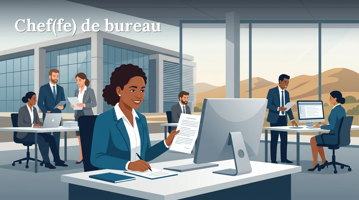 Illustration du poste : Chef(fe) de bureau