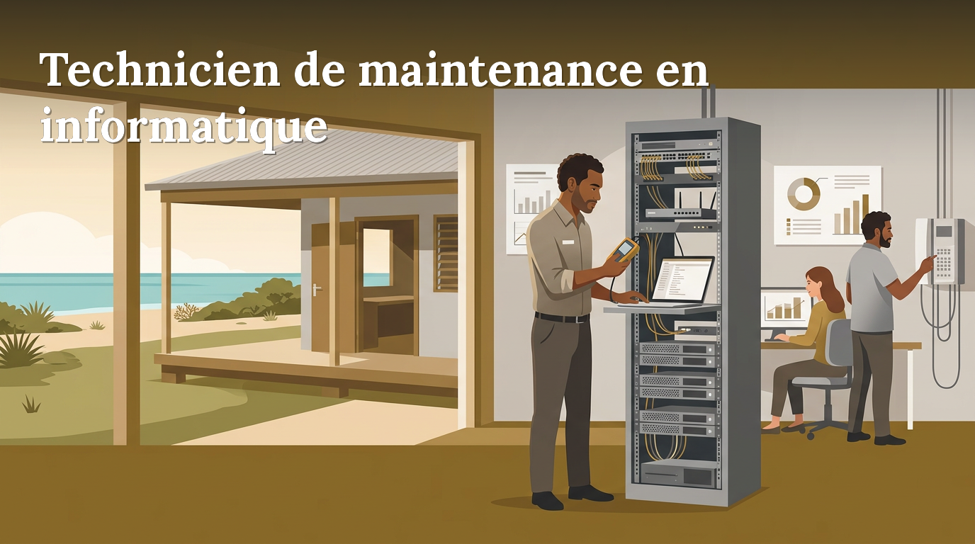 Illustration du poste : Technicien(ne) de maintenance en informatique