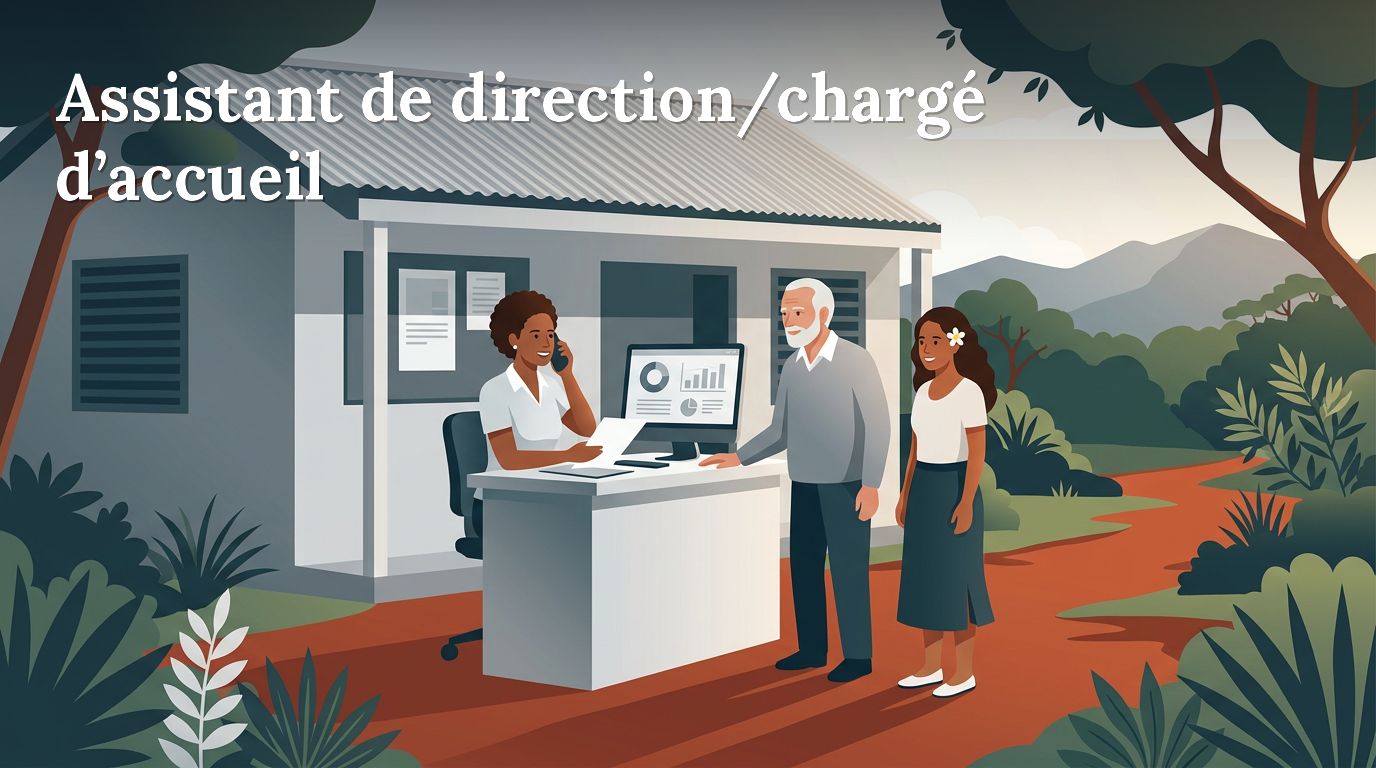Illustration du poste : Assistant(e) de direction/chargé(e) d’accueil à mi-temps