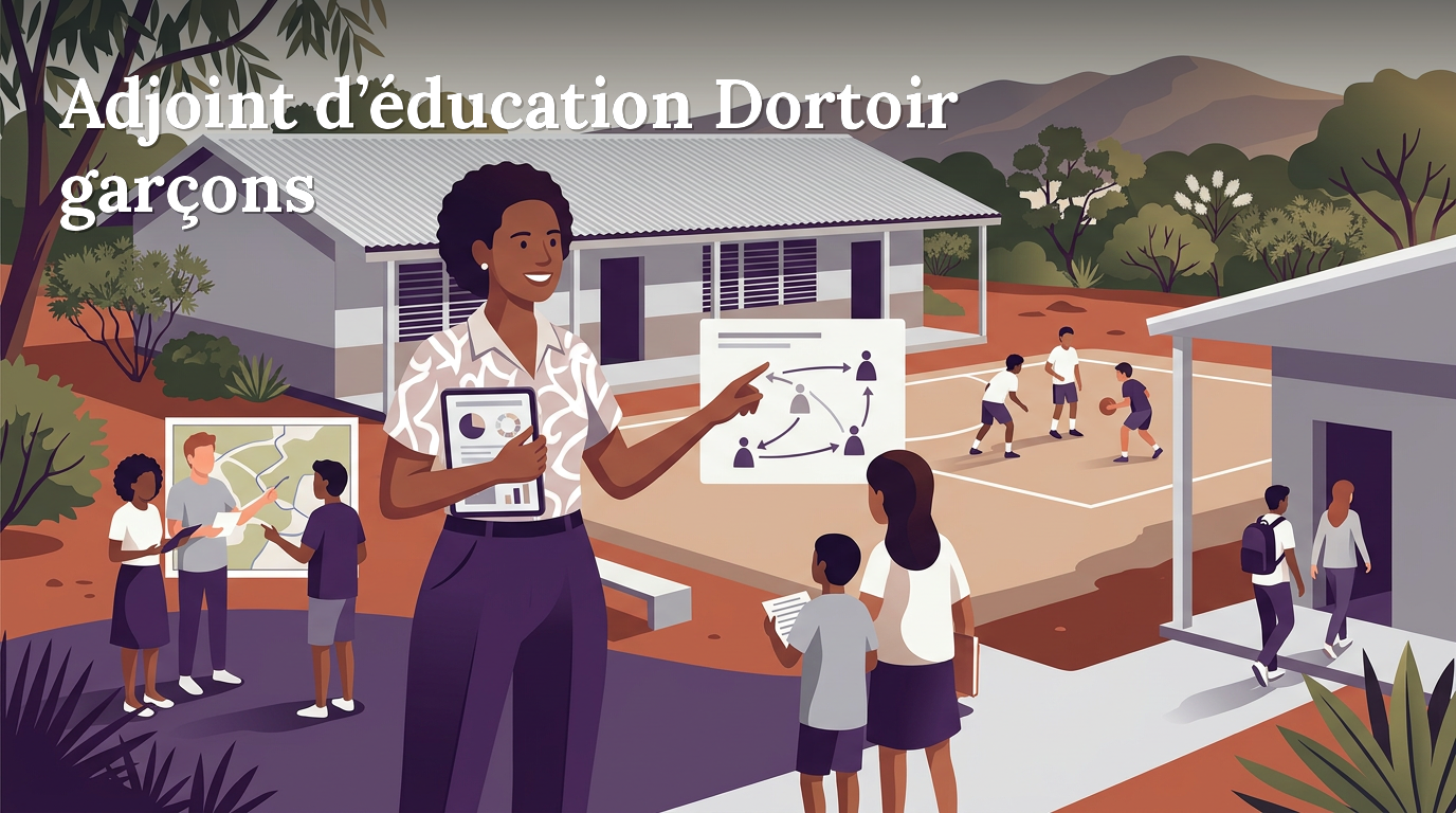 Illustration du poste : Adjoint(e) d’éducation –Koumac Dortoir garçons