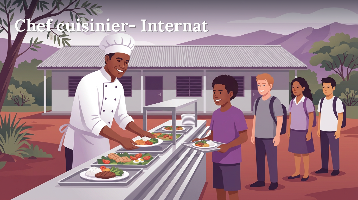 Illustration du poste : Chef cuisinier- Internat de Canala