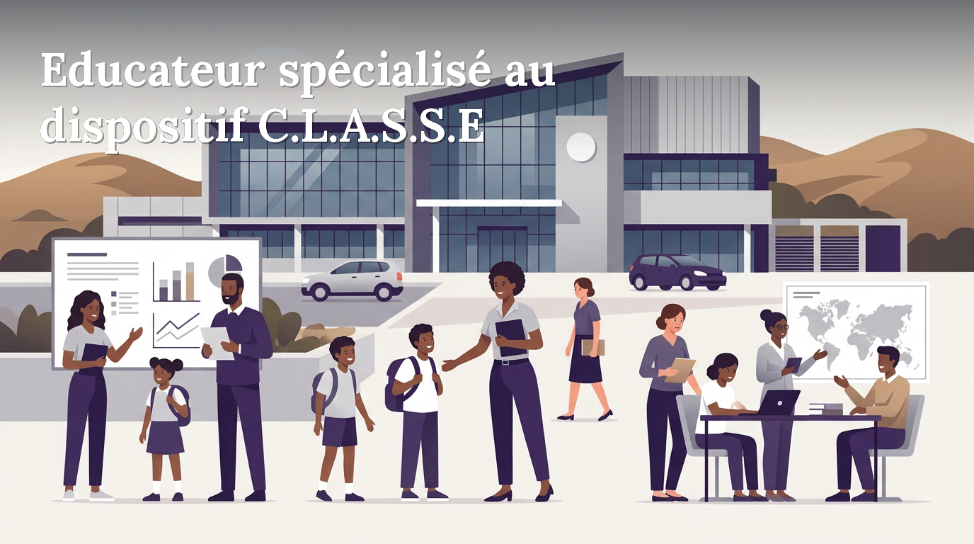 Illustration du poste : Educateur spécialisé au dispositif C.L.A.S.S.E