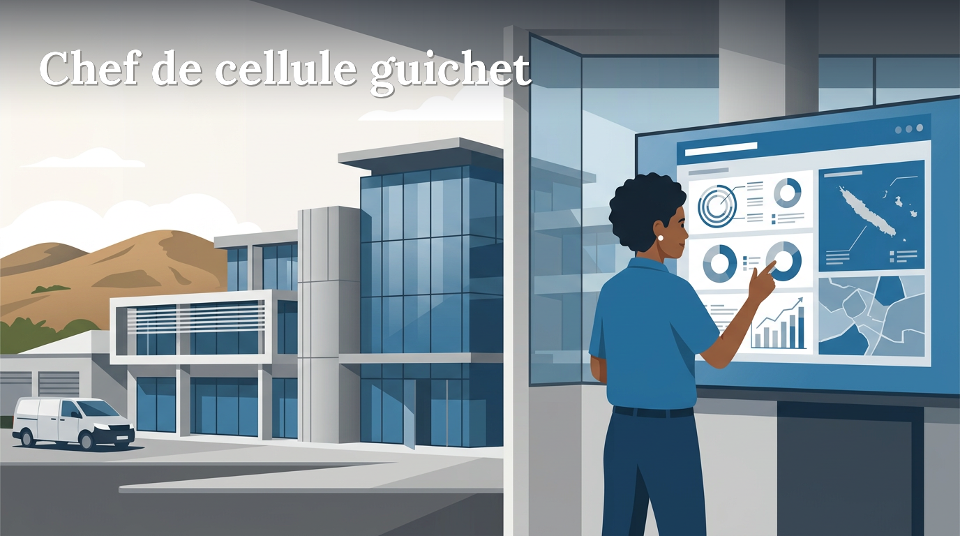 Illustration du poste : Chef de cellule guichet – Agence Mont Dore et ses annexes