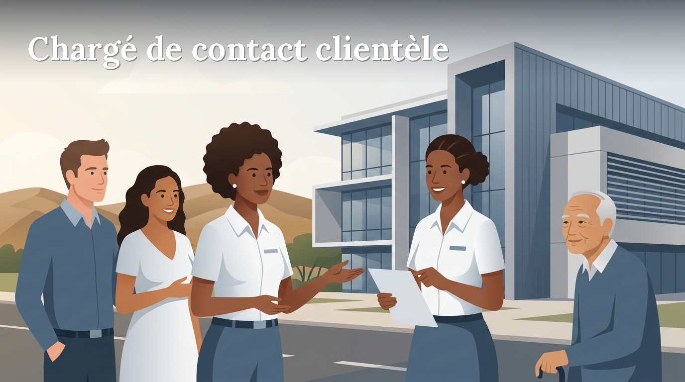 Illustration du poste : Chargé(e) de contact clientèle