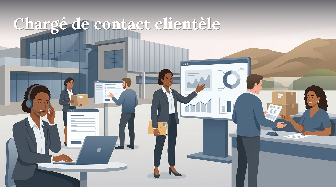 Illustration du poste : Chargé de contact clientèle - Agence Principale