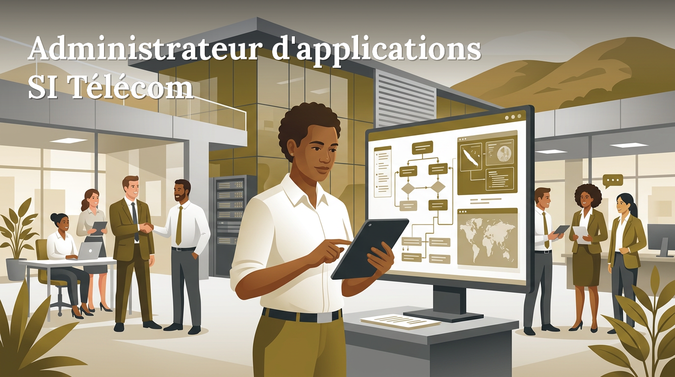 Illustration du poste : Administrateur d'applications SI Télécom