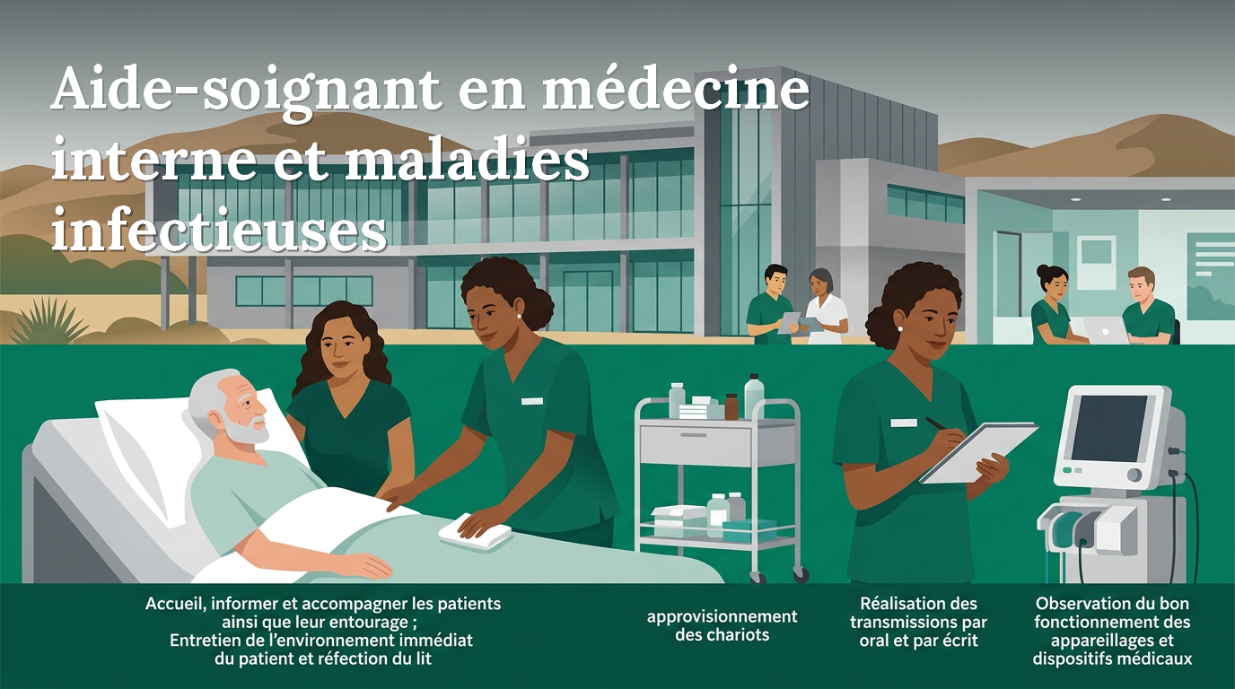 Illustration du poste : Aide-soignant(e) en médecine interne et maladies infectieuses