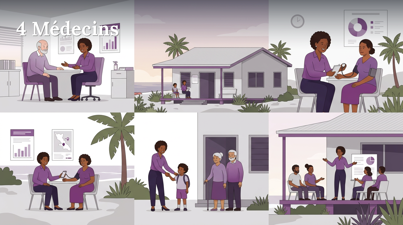 Illustration du poste : 4 Médecins au CMS de Wé