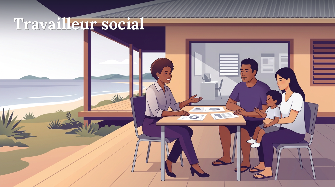 Illustration du poste : Travailleur social