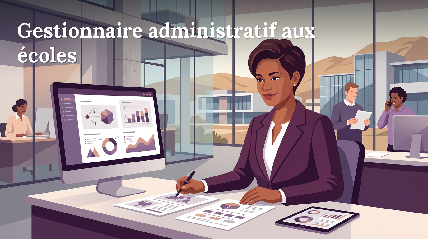 Illustration du poste : Gestionnaire administratif aux écoles