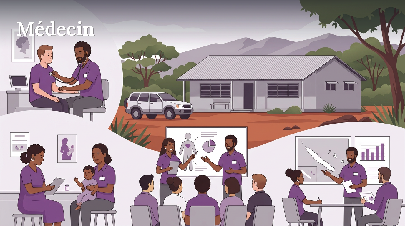 Illustration du poste : Médecin à l'UPASS de Yaté