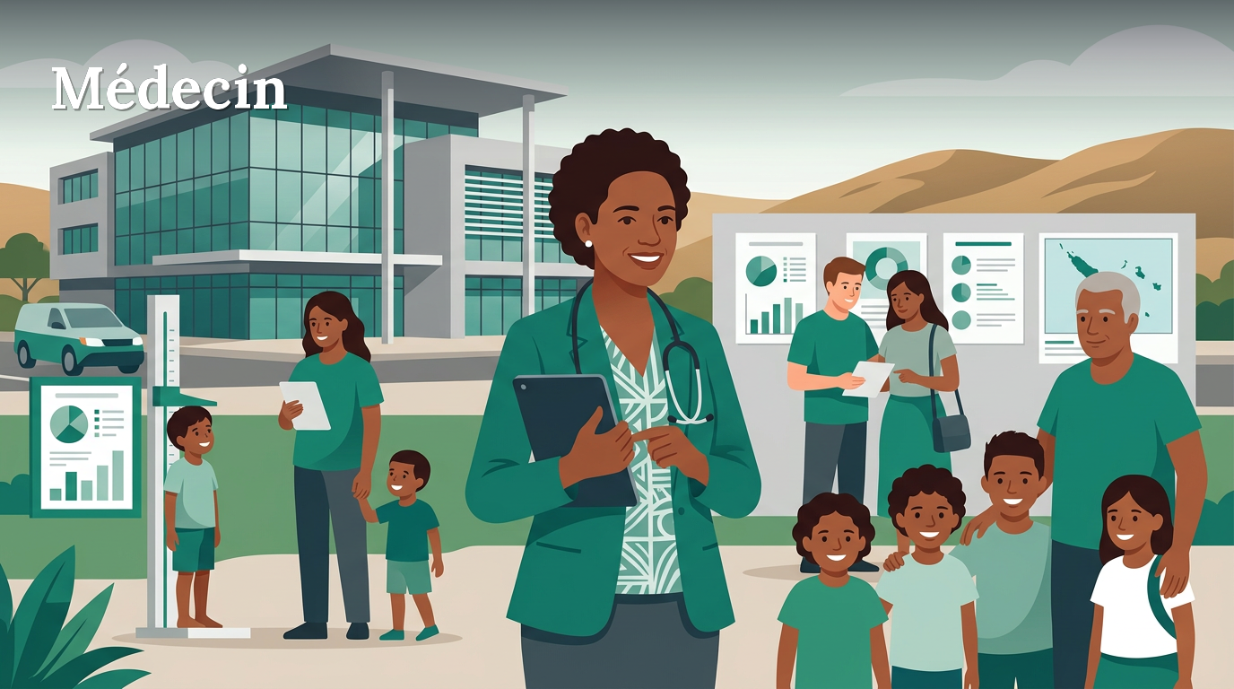 Illustration du poste : Médecin au centre médico-scolaire DPASS