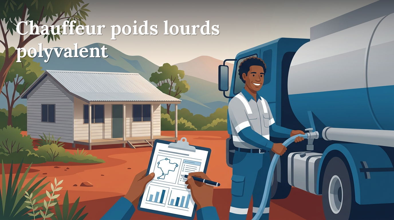 Illustration du poste : Chauffeur poids lourds polyvalent - service AEP