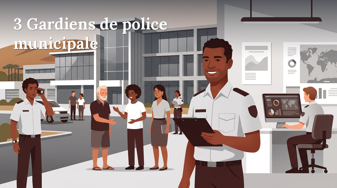 Illustration du poste : 3 Gardiens de police municipale