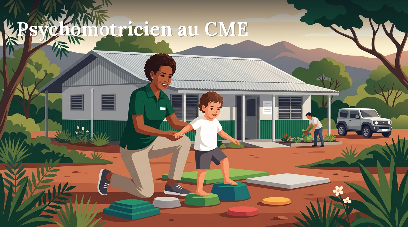 Illustration du poste : Psychomotricien au CME de KOUMAC