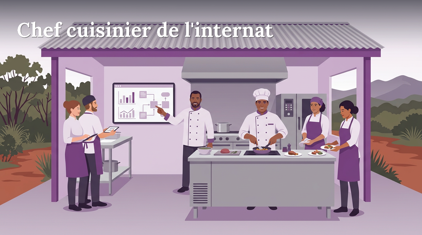 Illustration du poste : Chef cuisinier de l'internat de Bourail