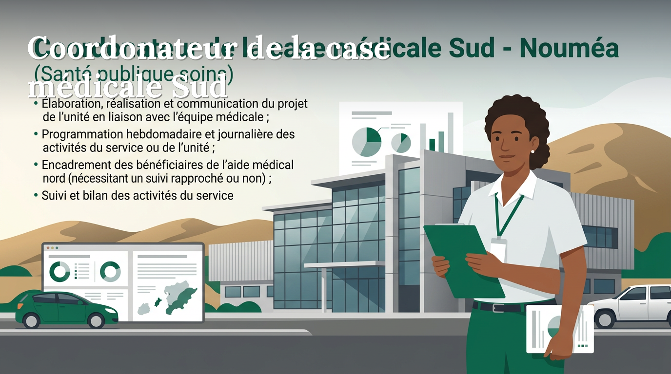 Illustration du poste : Coordonateur de la case médicale Sud - Nouméa