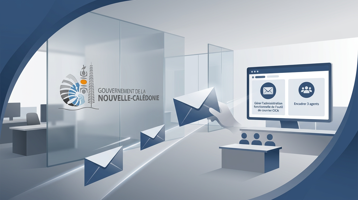 Illustration du poste : Chef du bureau du courrier