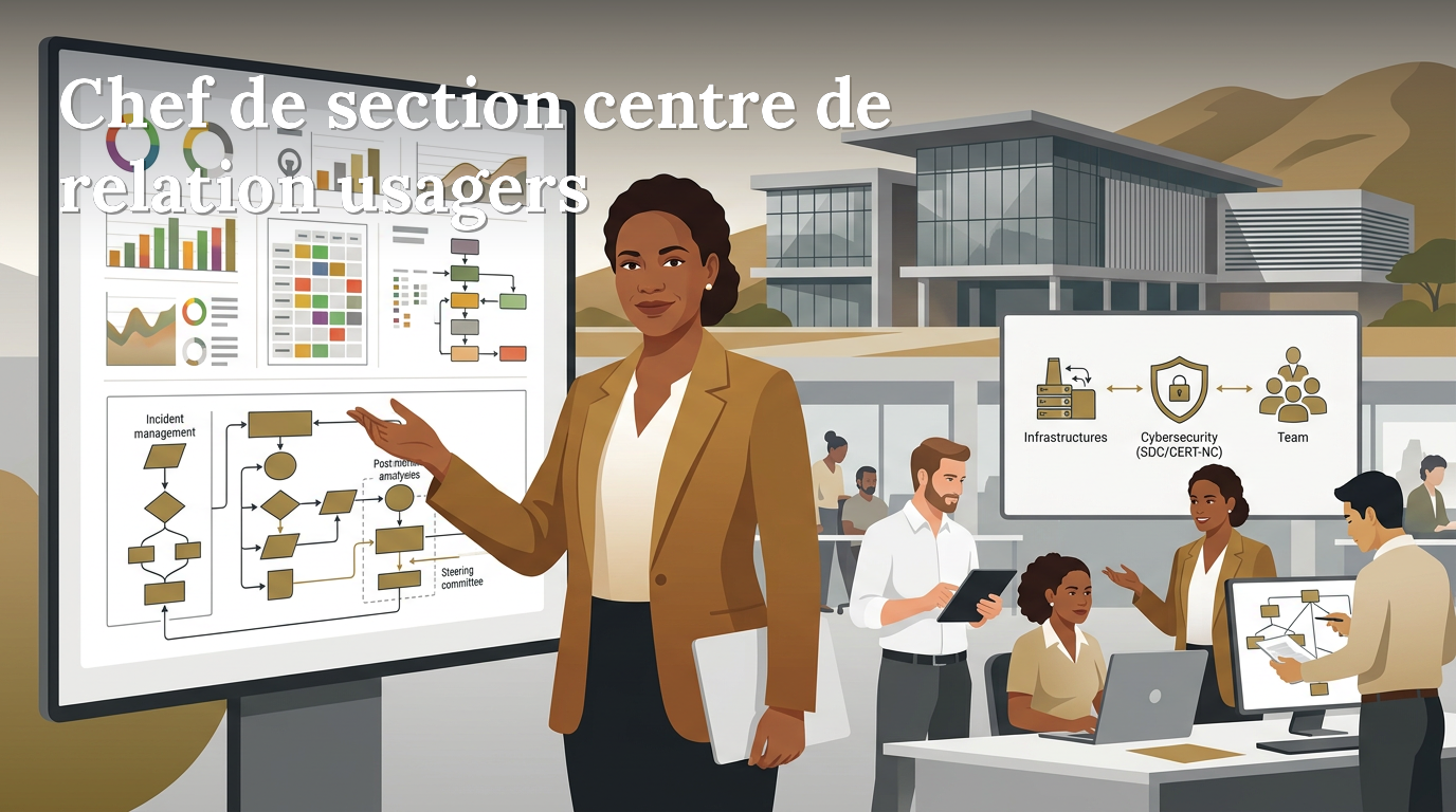 Illustration du poste : Chef de section centre de relation usagers