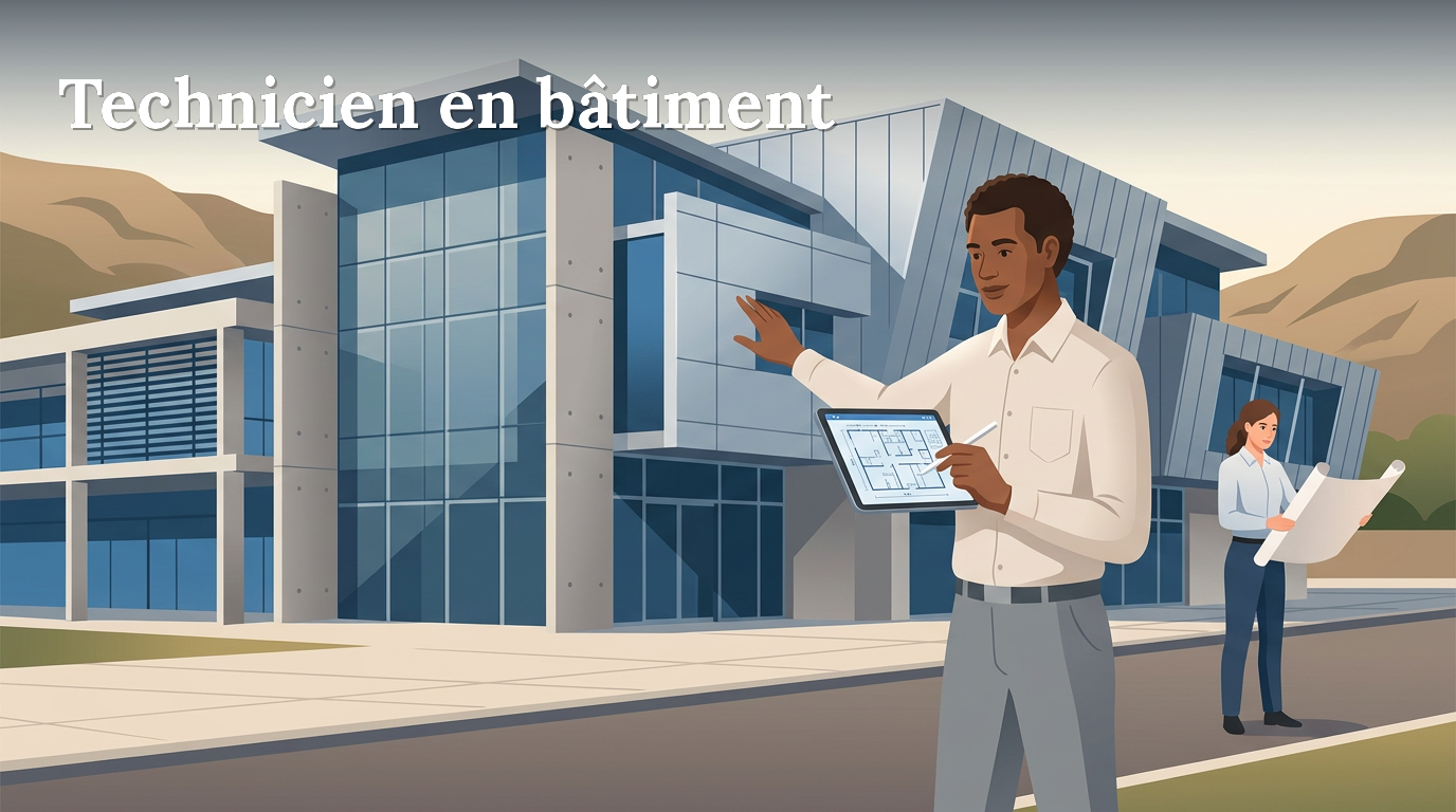 Illustration du poste : Technicien en bâtiment