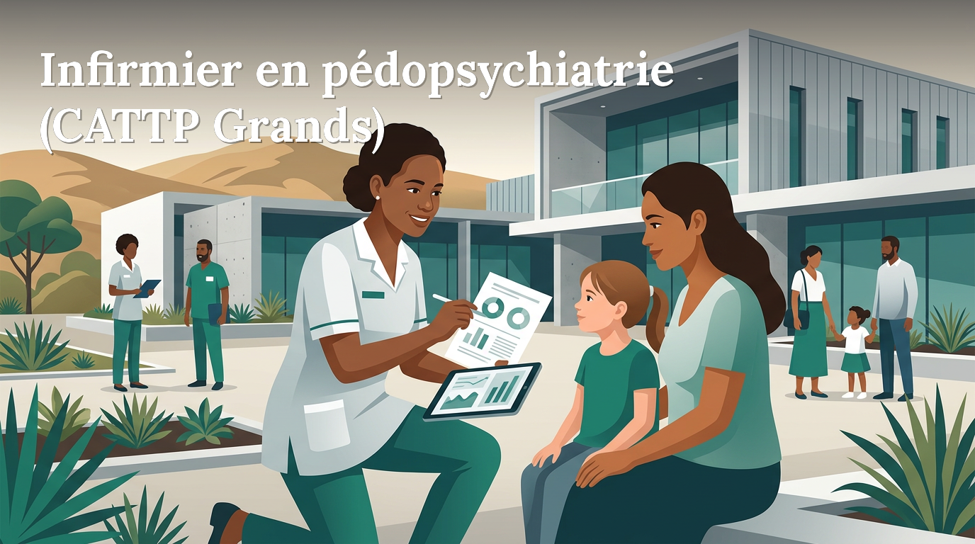 Illustration du poste : Infirmier(ère) en pédopsychiatrie (CATTP Grands)