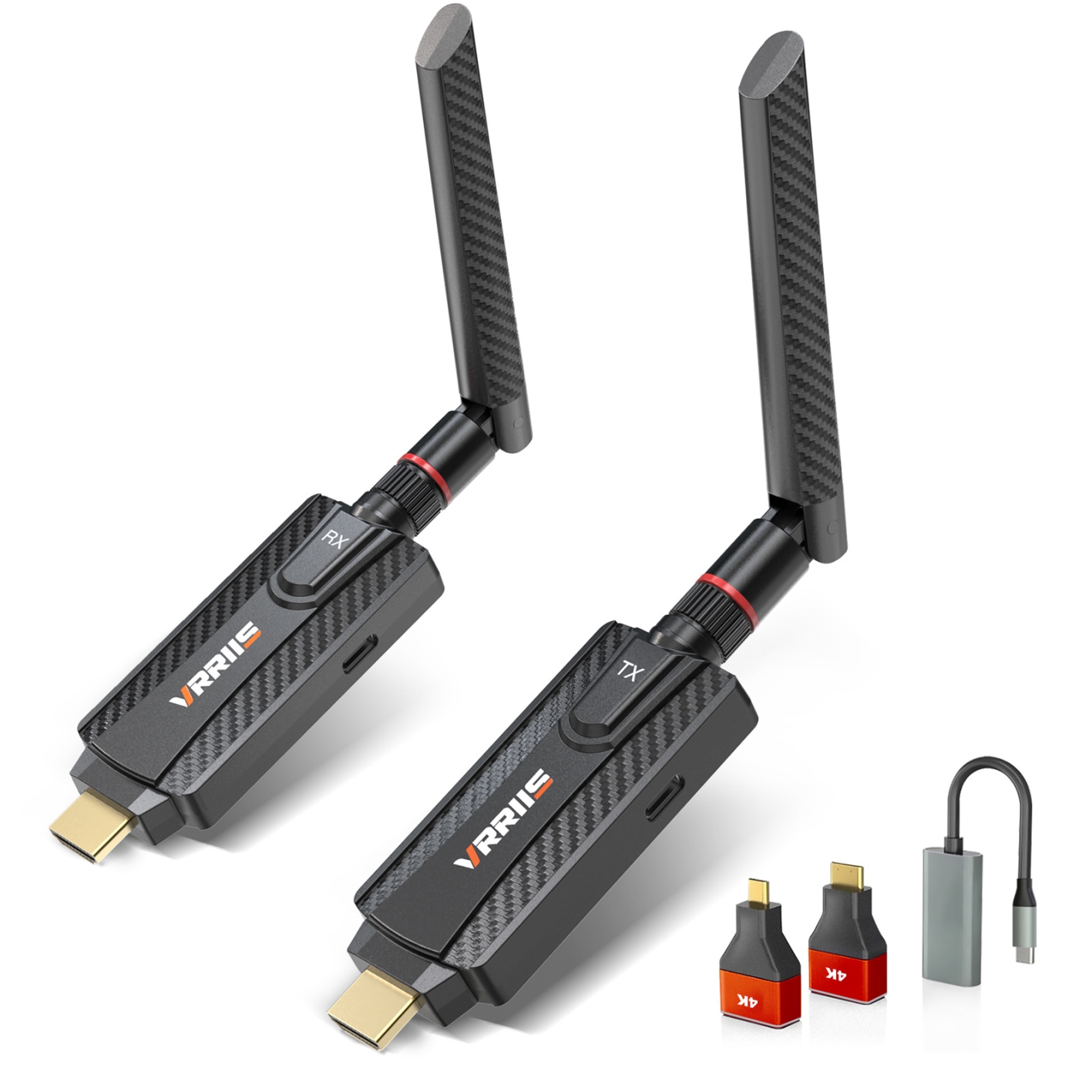 Бездротовий HDMI подовжувач EDUP WL084L - загальний вигляд комплекту передавача і приймача