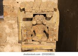 A stone with an inscription in Ogham, an early medieval alphabet.