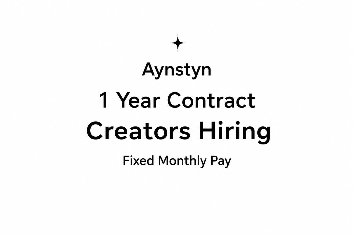 A One-Year Contract for Creators Who Can Actually Mentor