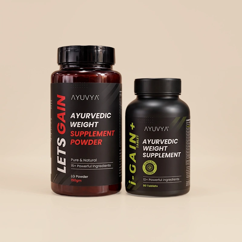 Ayuvya Lets Gain & i-Gain+ Healthy Weight Support Combo - Image 1