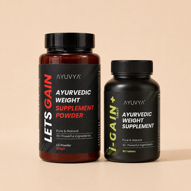 Ayuvya Lets Gain & i-Gain+ Weight Gain Combo