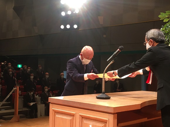 東松島市市制施行15周年記念市政功労者表彰式