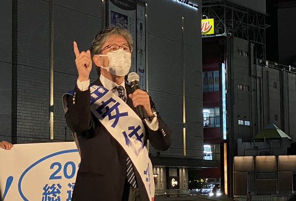 野党統一候補・大街頭演説会