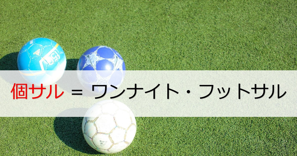 個サル ワンナイト フットサル