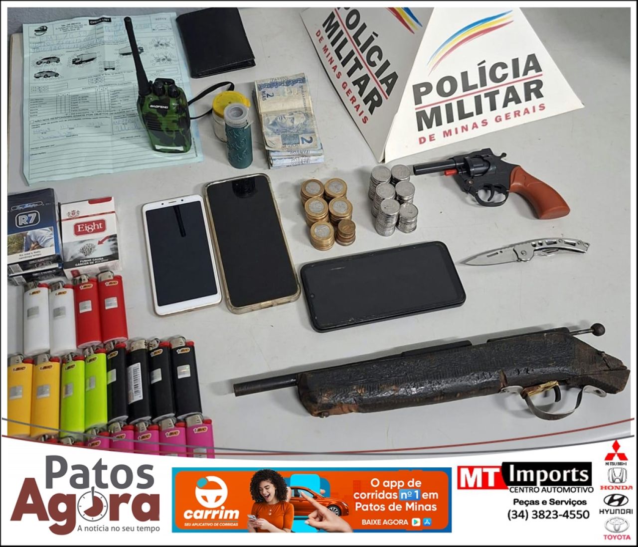 Roubo em Lagoa Formosa e abordagem na Avenida JK evidenciam impacto da violência sobre o comércio local