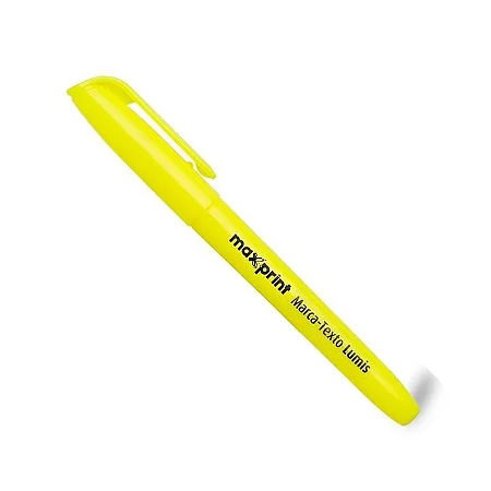 Marca Texto Amarelo Fluorescente - Destaque Max