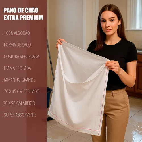 Pano de Chão - Limpeza Eficiente e Prática