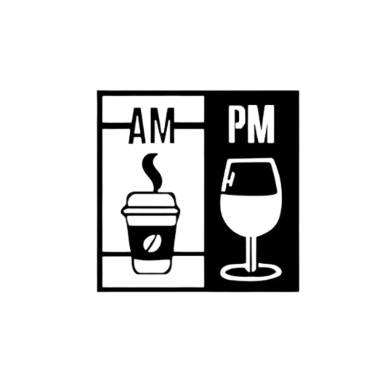 Quadro Em MDF Café & Vinho - Tamanho Pequeno