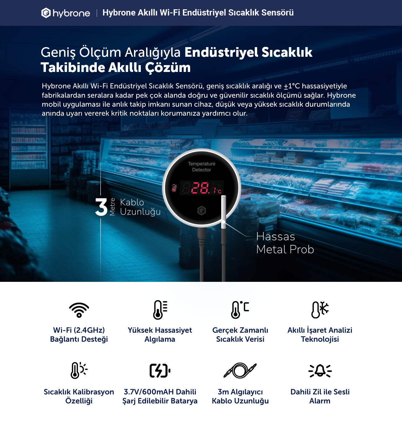 Hybrone Akıllı Wi-Fi 63A Sigorta