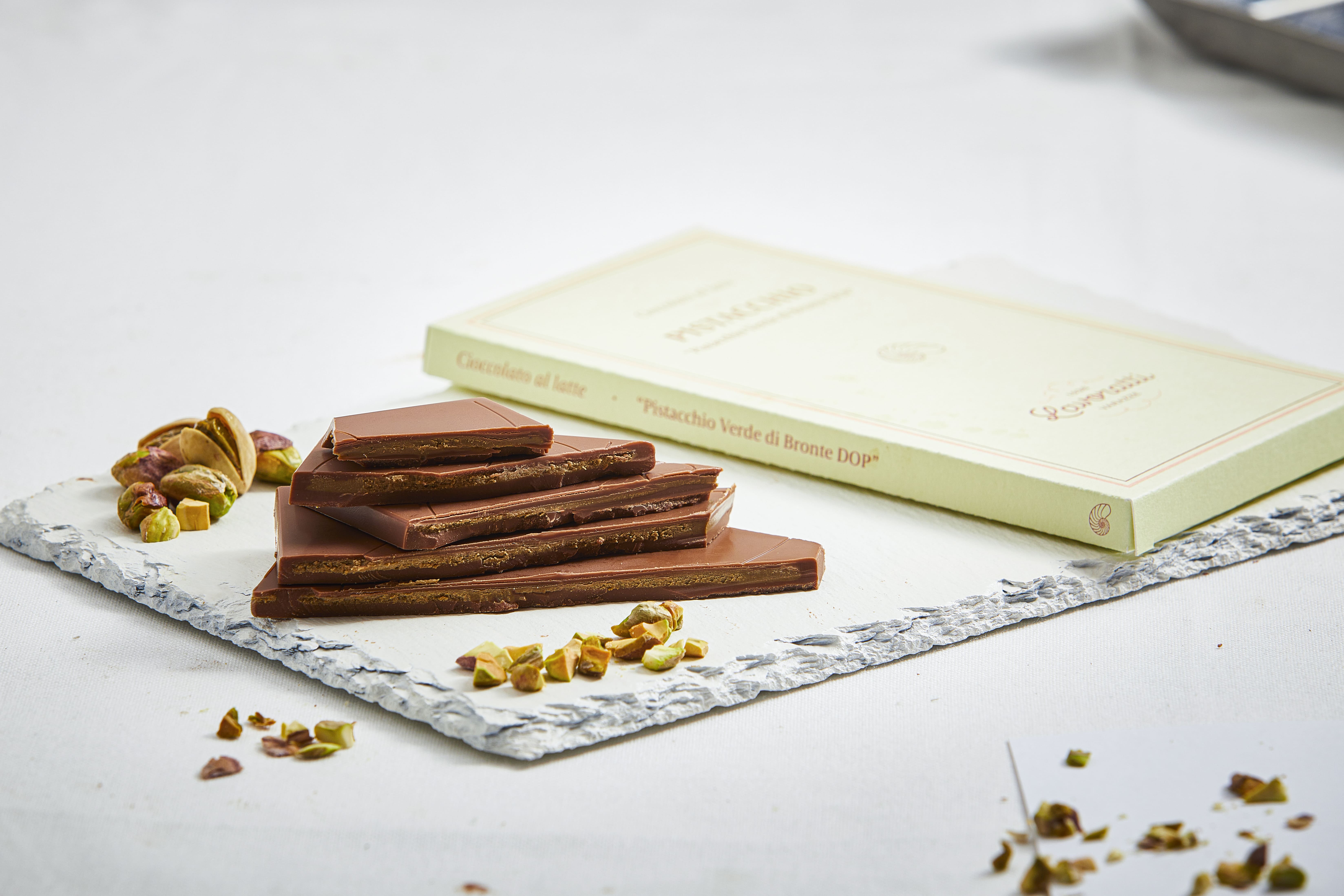 Milk Chocolate “Pistacchio Verde di Bronte DOP”