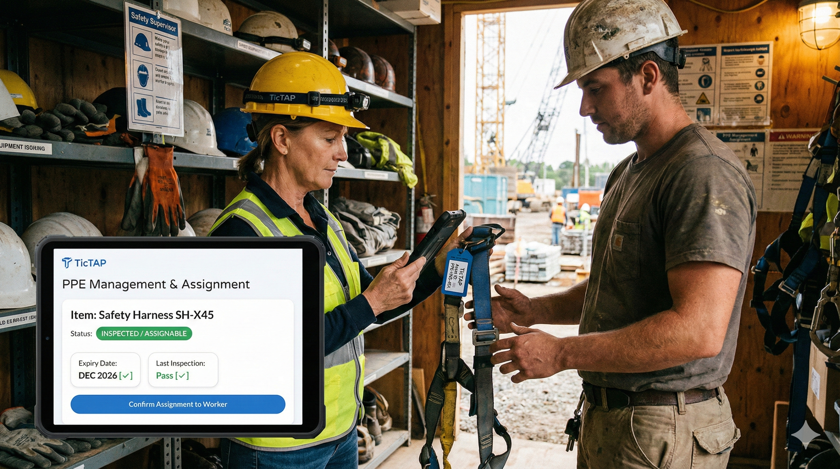 Control de EPIs y equipos de seguridad TicTAP