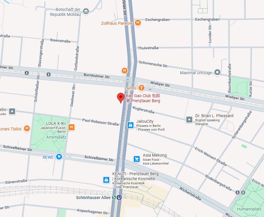 Session location Bao Gao Club (Schönhauser Allee 103, Berlin)