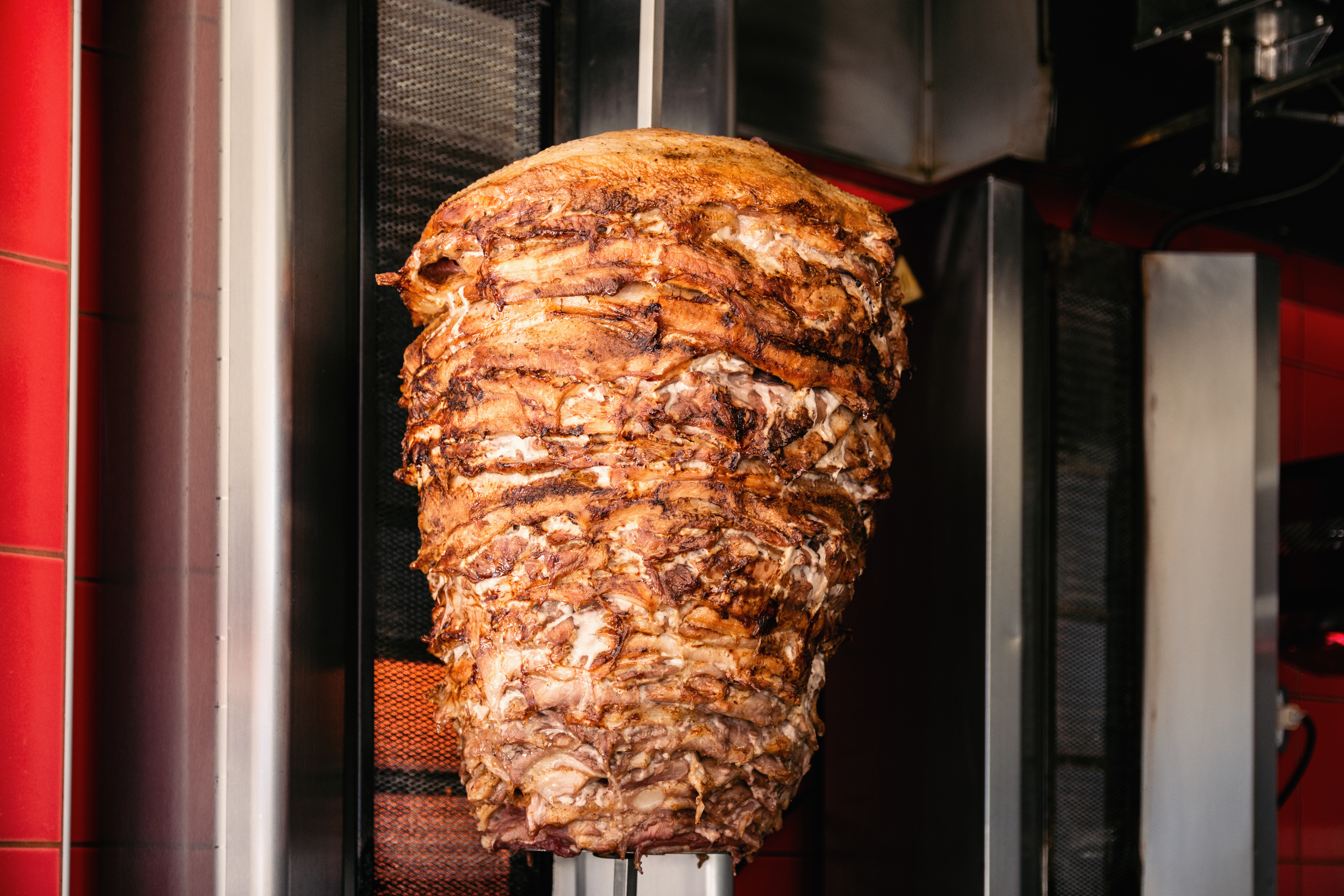Gyros on a spit