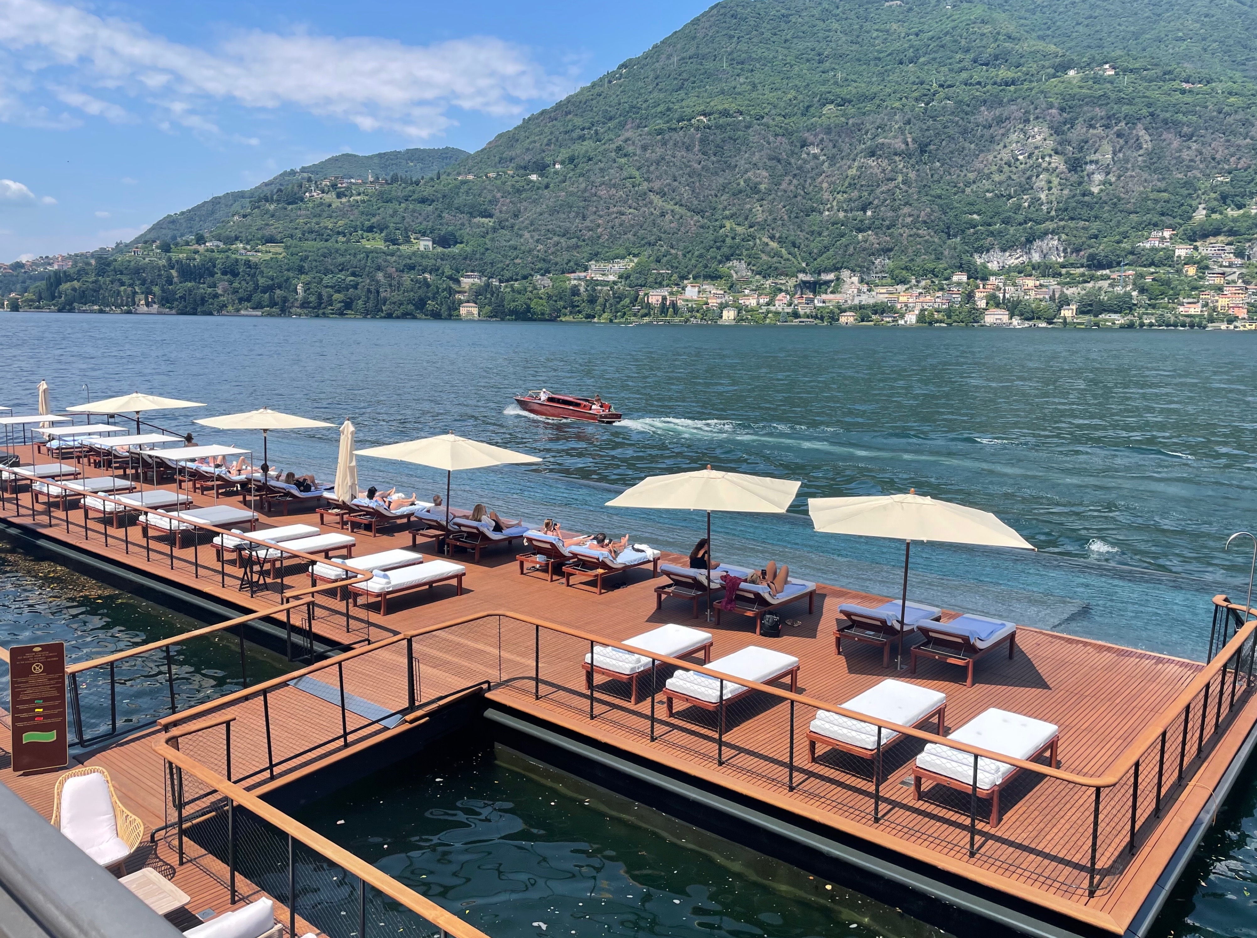 Floating Infinity Pool at Mandarin Oriental Lago di Como