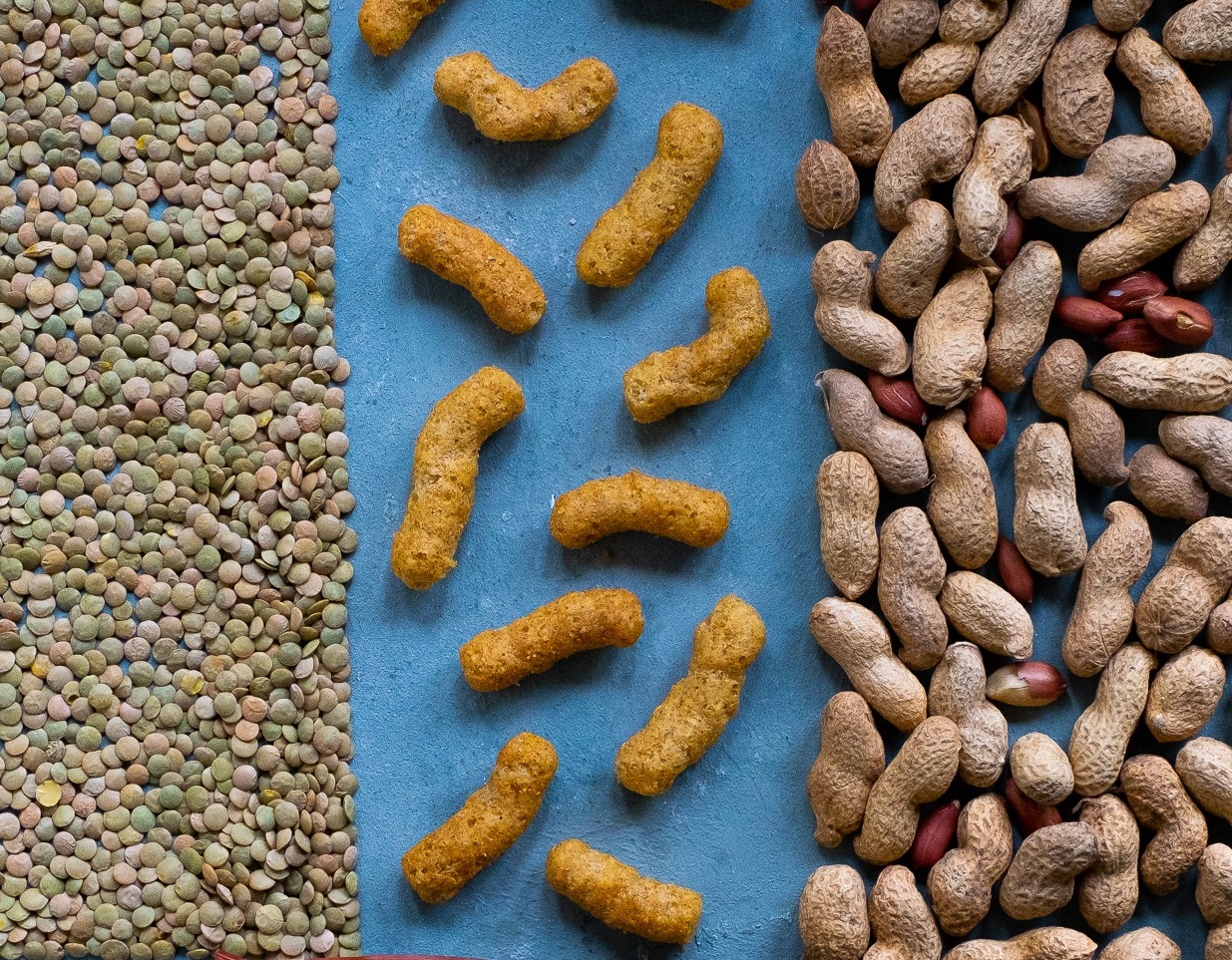 Lentil flips with roasted peanut